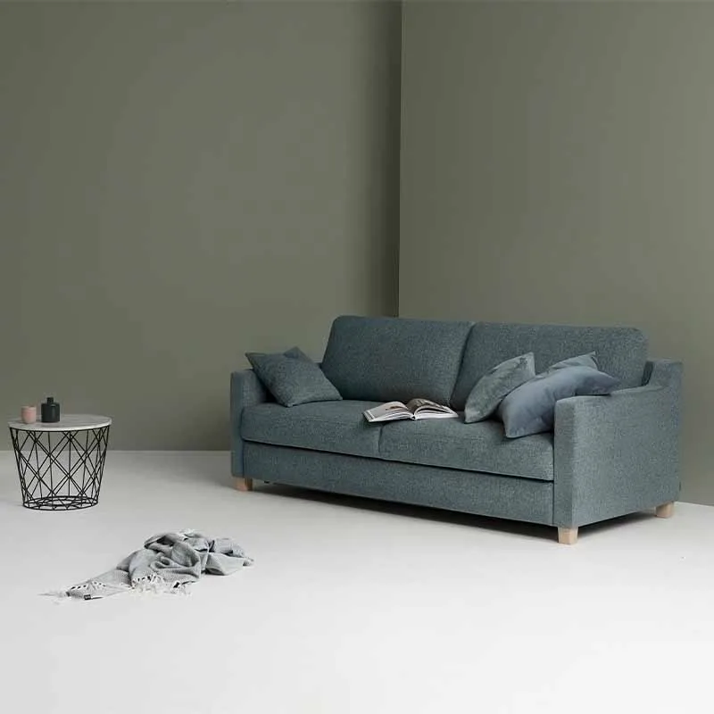 Regina längsbäddad bäddsoffa med förvaring 212×92 cm hos Bäddsofflagret
