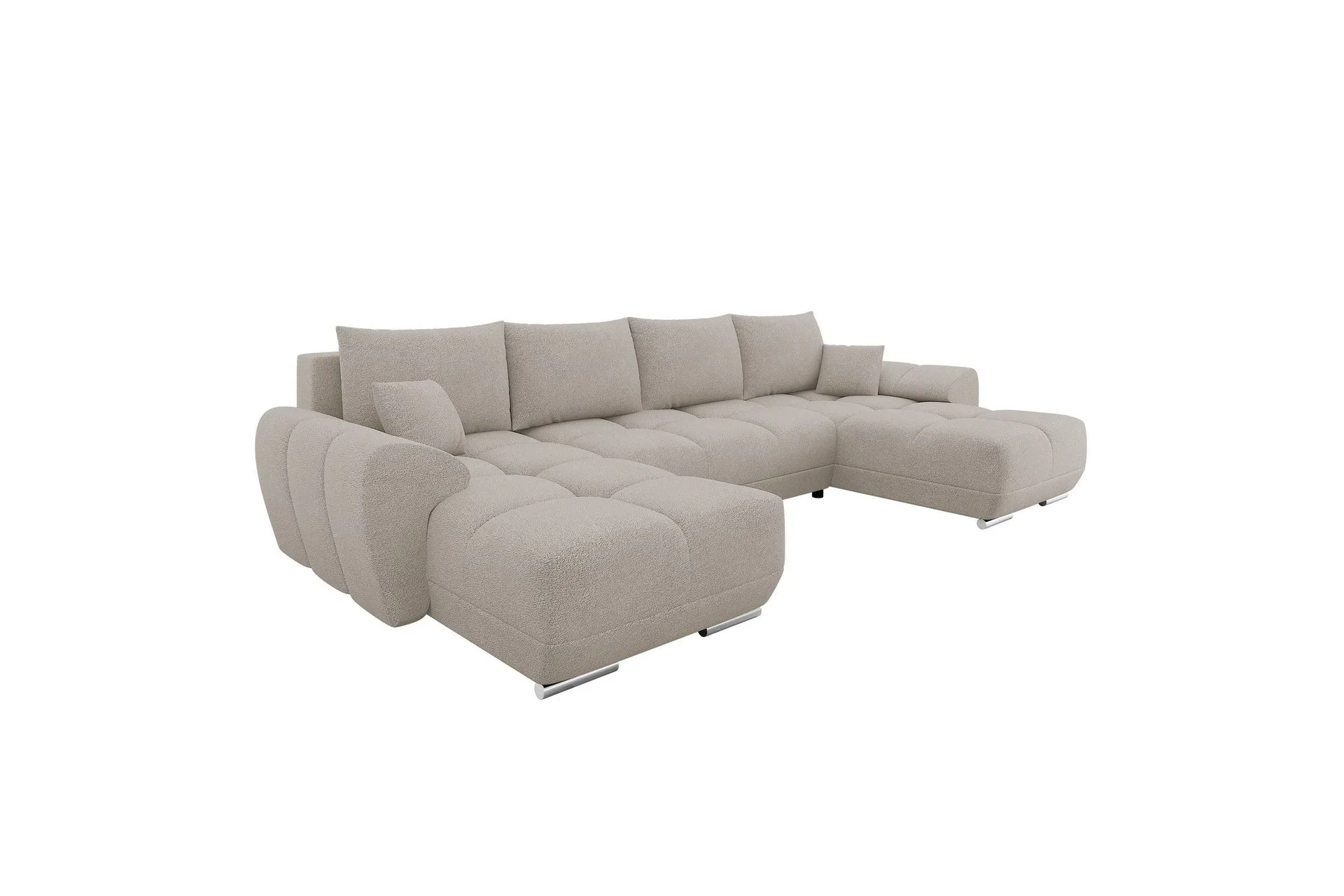 Simerly Bäddsoffa Dubbeldivan 4-sits, Beige, 362×85×183 cm hos Chilli