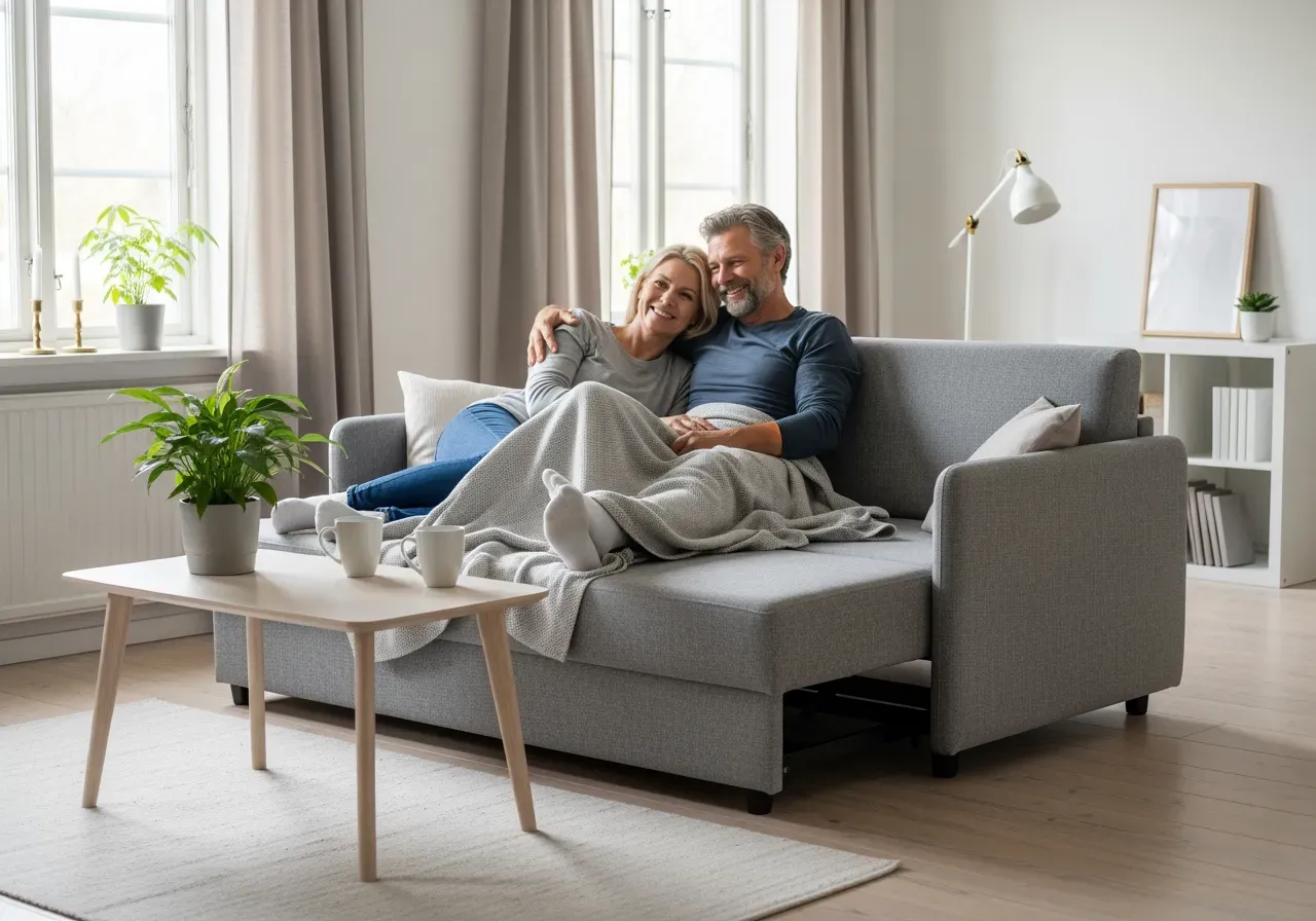 Bäddsoffor efter storlek hemma