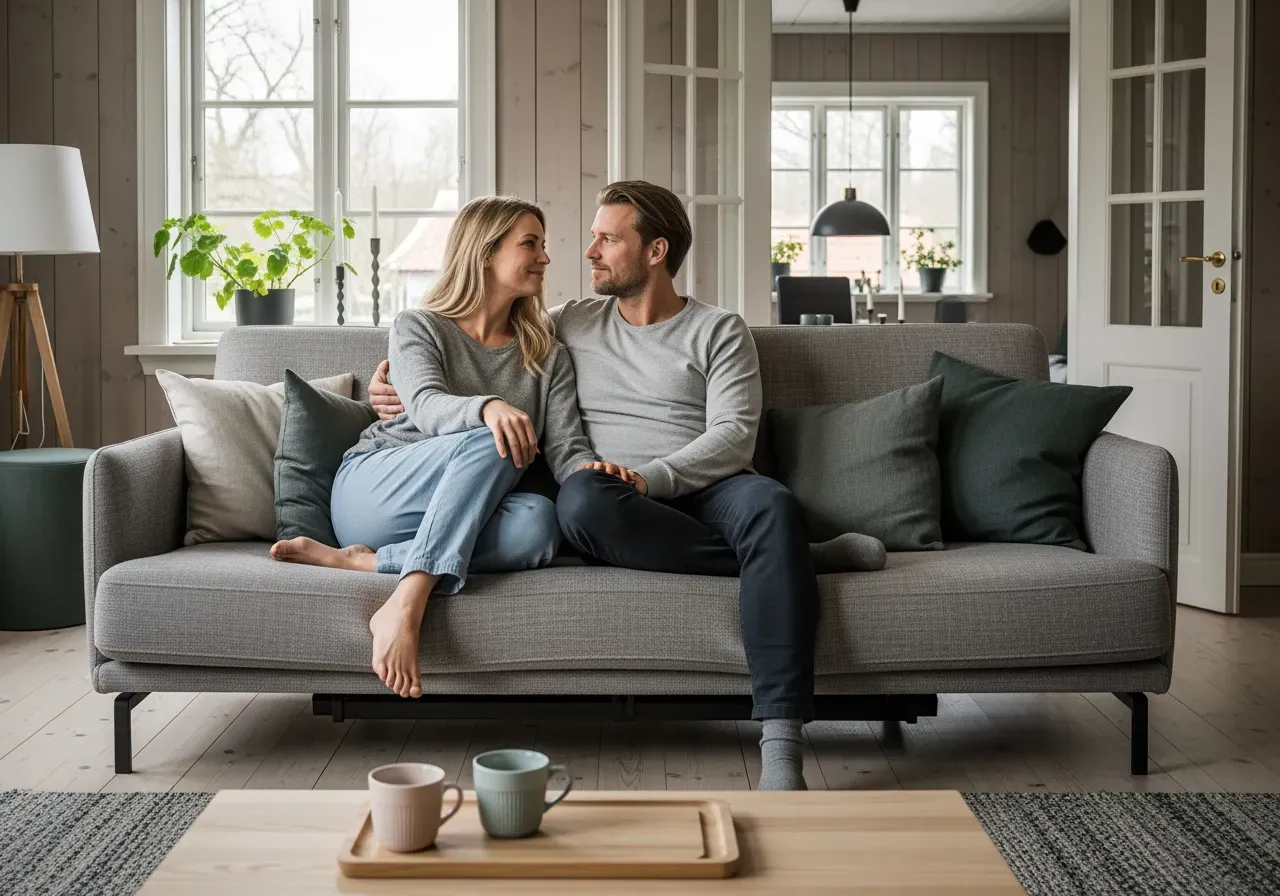 Bäddsoffa med förvaring och divan