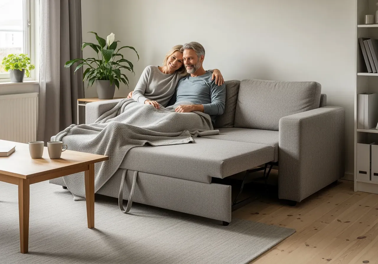 Hörn- och divanbäddsoffor för små ytor