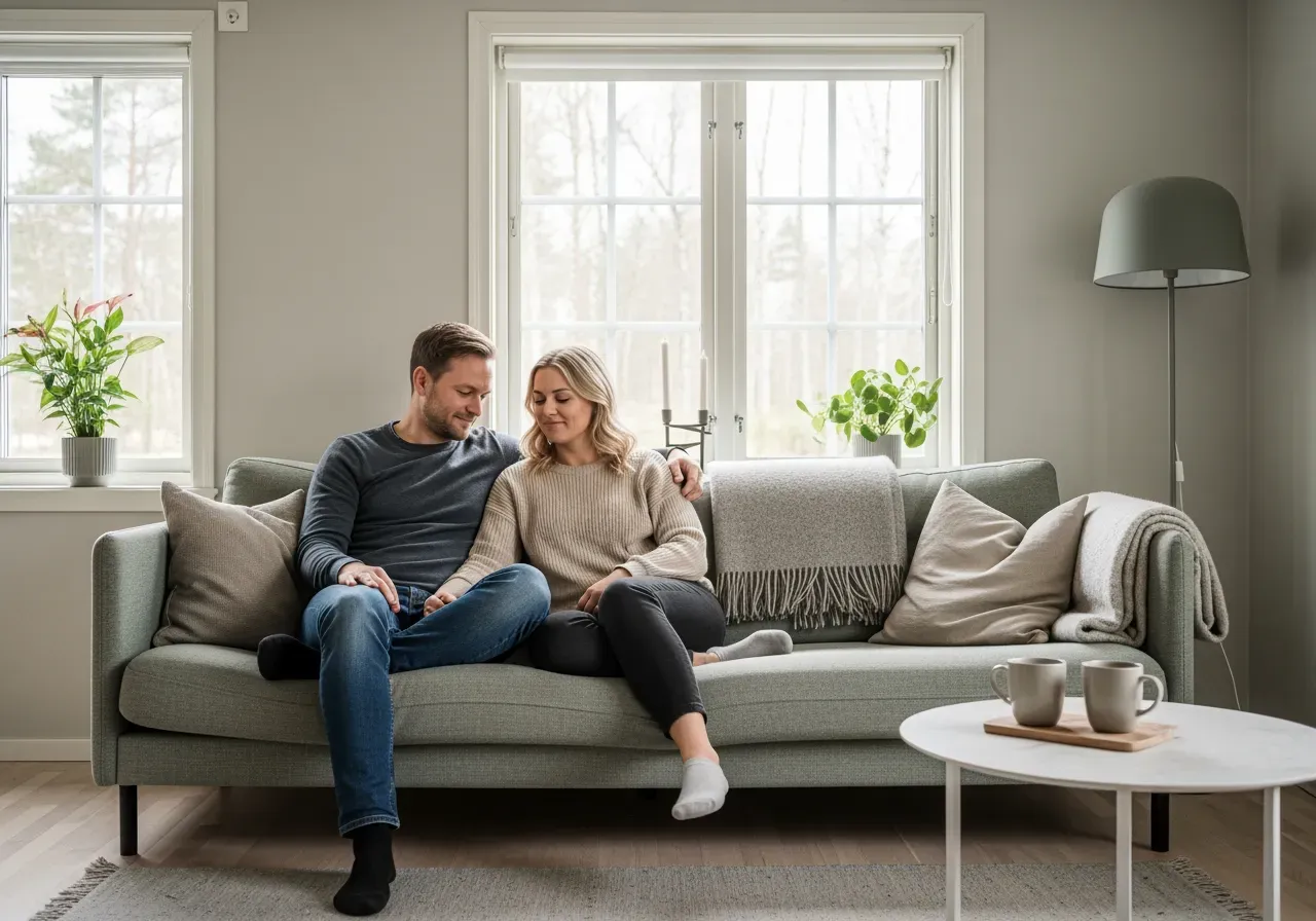 Modulsoffa med valbara mått i vardagsrum