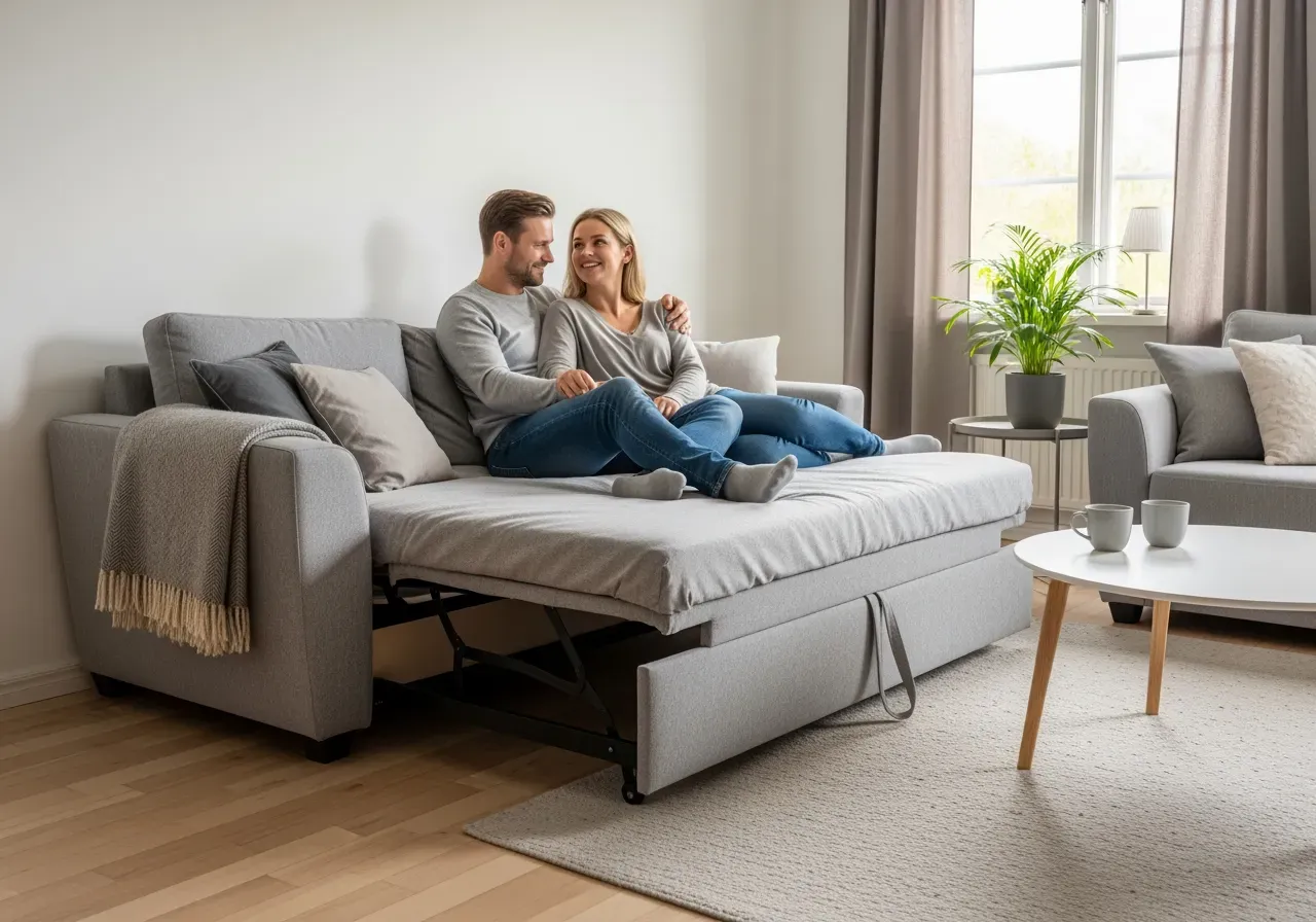 Sitt och sovkomfort i bäddsoffa