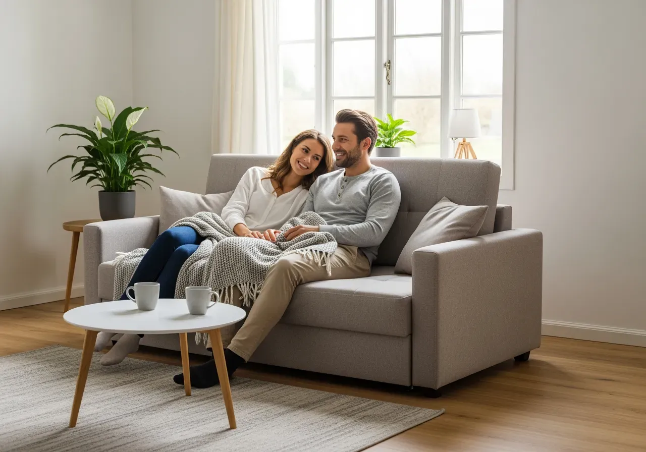 Fyrkantiga puffar för små hem