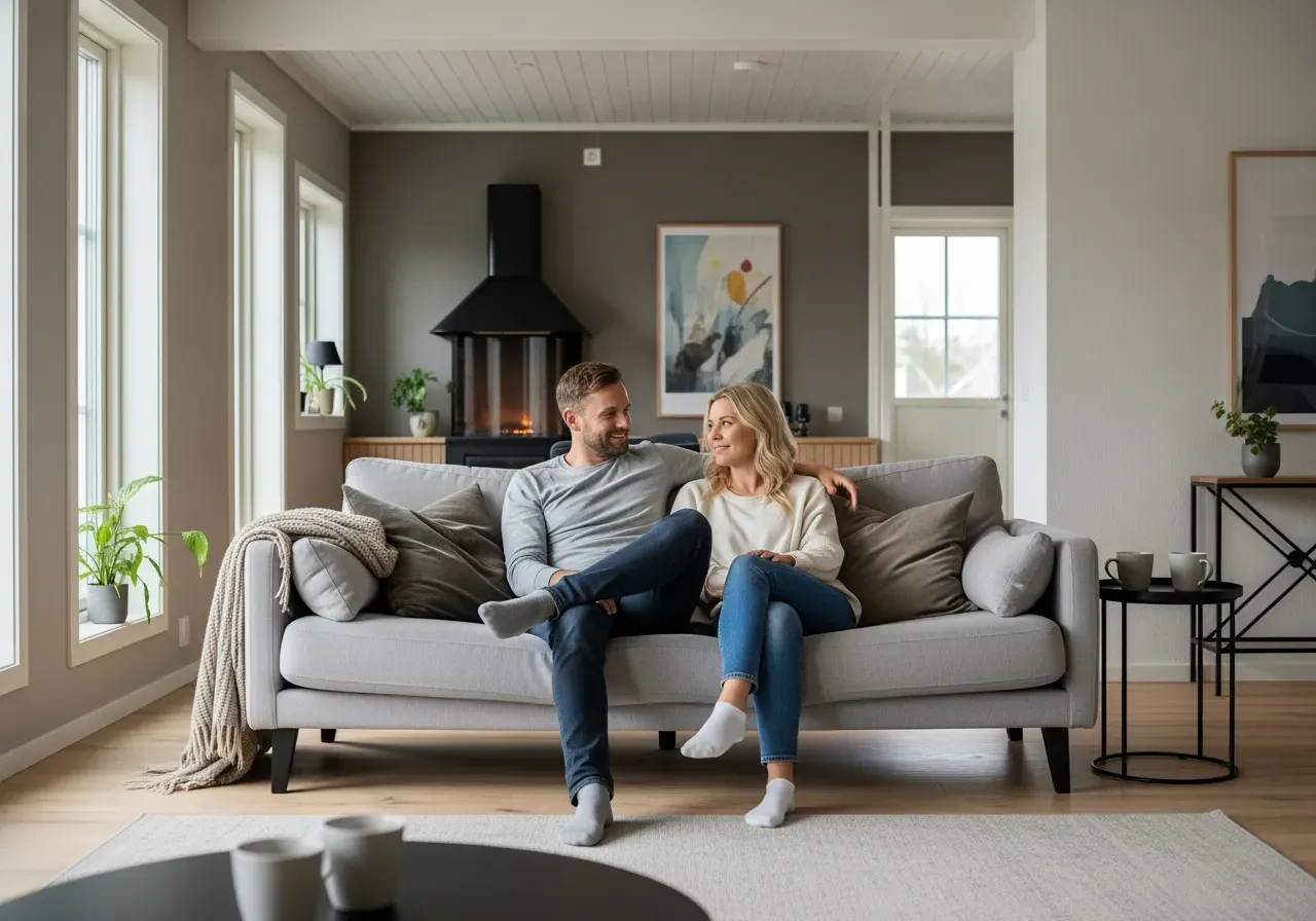 Placering av puffar och fåtöljer i små rum