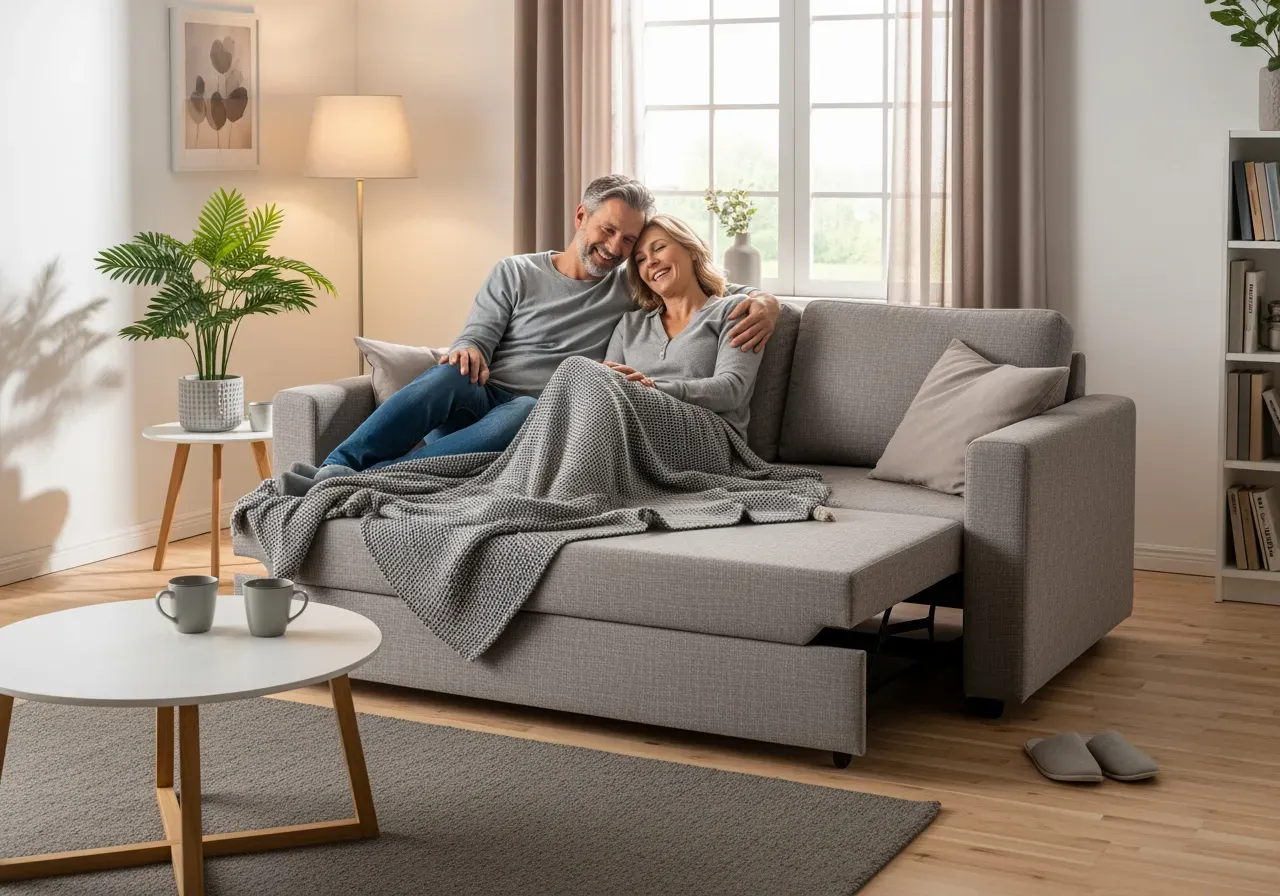 Val mellan futonsoffa och dagbädd