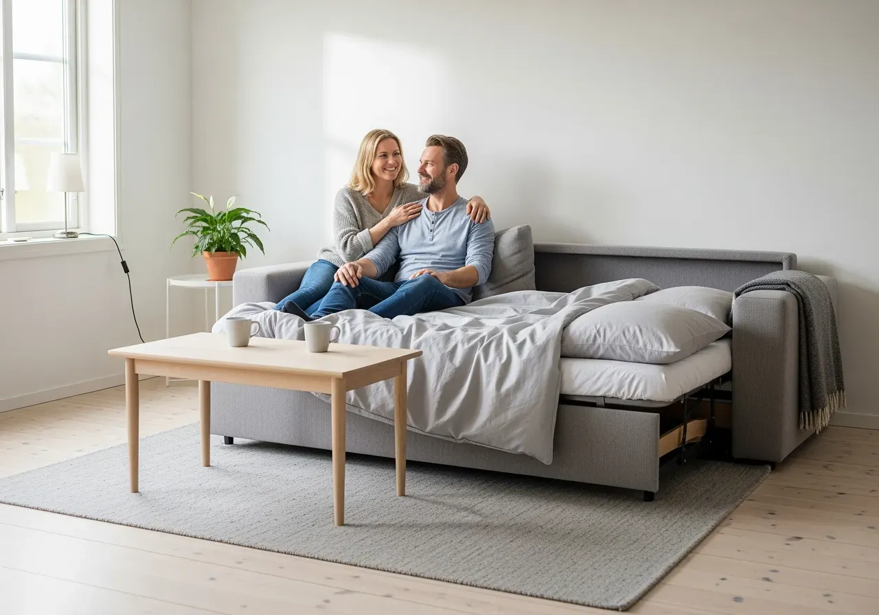 Smart sängskåp för små ytor